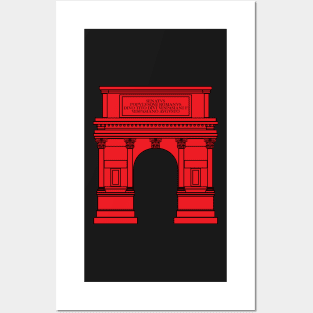 Arch of Titus (red) Posters and Art
